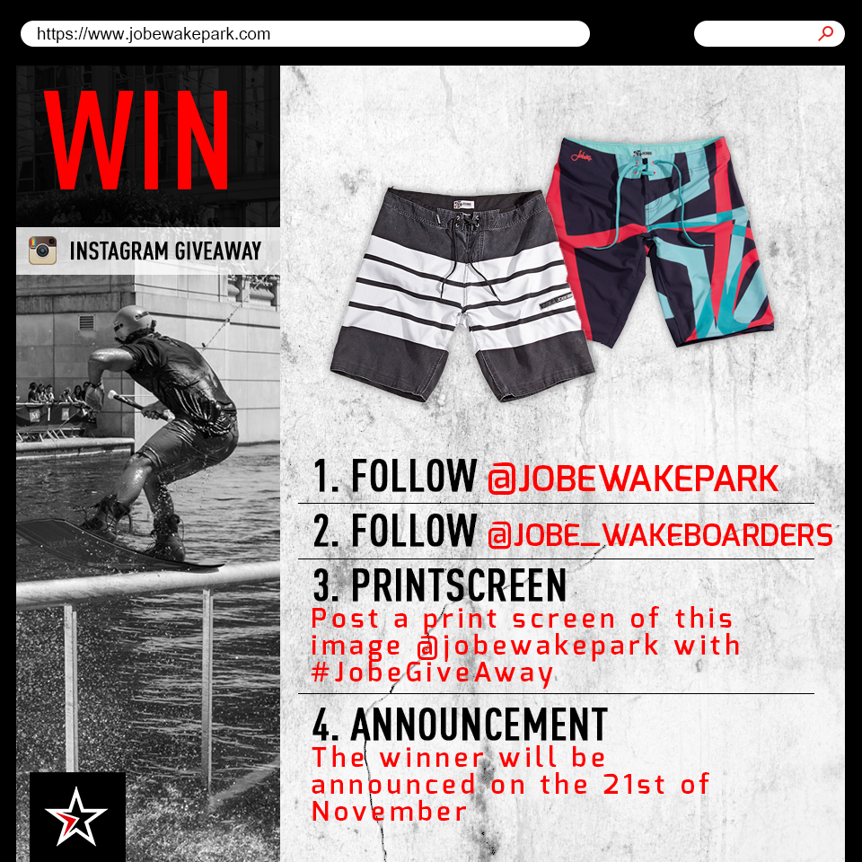 Jobe boardshort giveaway!